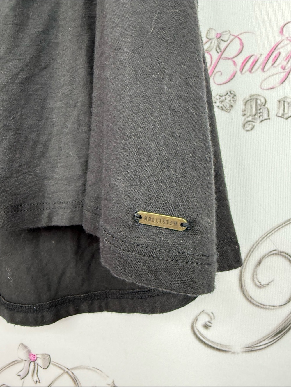 Hollister Black Racerback Peplum Tank Top - Picture 3 of 11